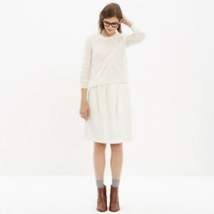 Madewell Ivory Corridor Skirt